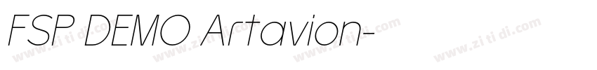FSP DEMO Artavion字体转换 FSP DEMO Artavion字体转换